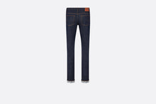 Load image into Gallery viewer, Long Slim-Fit Dior Oblique Jeans • Blue Raw Cotton Denim
