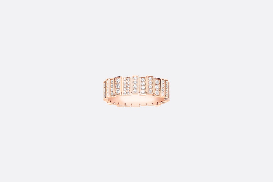 GEM DIOR Ring • Pink Gold and Diamonds