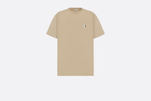 Load image into Gallery viewer, CD Diamond Relaxed-Fit T-Shirt • Beige Organic Cotton Jersey
