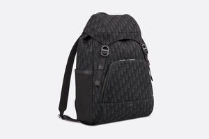 Dior 8 Backpack • Black Dior Oblique Jacquard