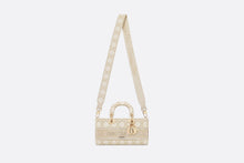 Load image into Gallery viewer, Medium Dior Or Lady D-Joy Bag • Gold-Tone Cannage Embroidery with Metallic Thread and Strass
