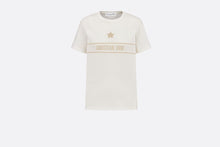 Load image into Gallery viewer, Dior Or T-shirt • White and Gold-Tone Technical Cotton Jersey
