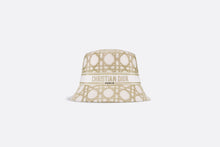 Load image into Gallery viewer, Dior Or D-Bobby Macrocannage Small Brim Bucket Hat • White and Gold-Tone Embroidery
