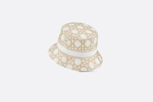 Load image into Gallery viewer, Dior Or D-Bobby Macrocannage Small Brim Bucket Hat • White and Gold-Tone Embroidery
