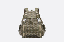 Load image into Gallery viewer, Medium Dior Hit The Road Backpack • Khaki CD Diamond Canvas
