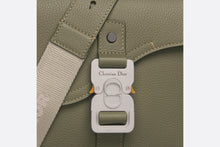 Load image into Gallery viewer, Mini Saddle Bag with Strap • Khaki Grained Calfskin

