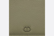 Load image into Gallery viewer, CD Icon Bifold Wallet • Khaki Grained Calfskin
