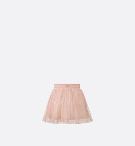 Kids' Short Flared Skirt • Pale Pink Tulle