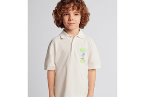 Kid's Bobby Polo Shirt • Beige Cotton Piqué