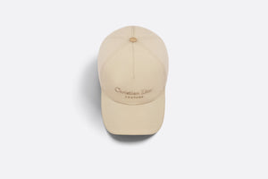 Christian Dior Couture Baseball Cap • Beige Technical Cotton