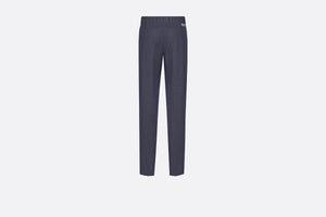 Dior Icons Pants • Blue Denim-Effect Cotton and Cashmere Blend