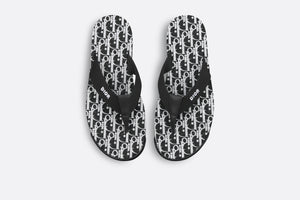 Dior Alpha Thong Sandal • Black Technical Fabric