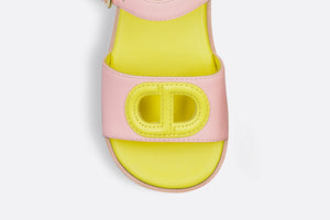Baby Sandal • Pink and Yellow Calfskin