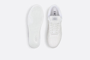 B27 Low-Top Sneaker • White Grained Calfskin and White Dior Gravity Leather