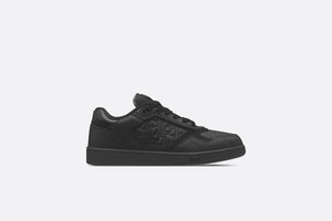 B27 Low-Top Sneaker • Black Grained Calfskin and Black Dior Gravity Leather