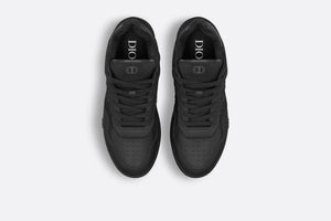 B27 Low-Top Sneaker • Black Grained Calfskin and Black Dior Gravity Leather