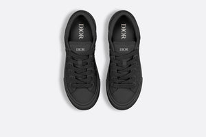 B33 Sneaker • Black Grained Calfskin and Black Dior Gravity Leather