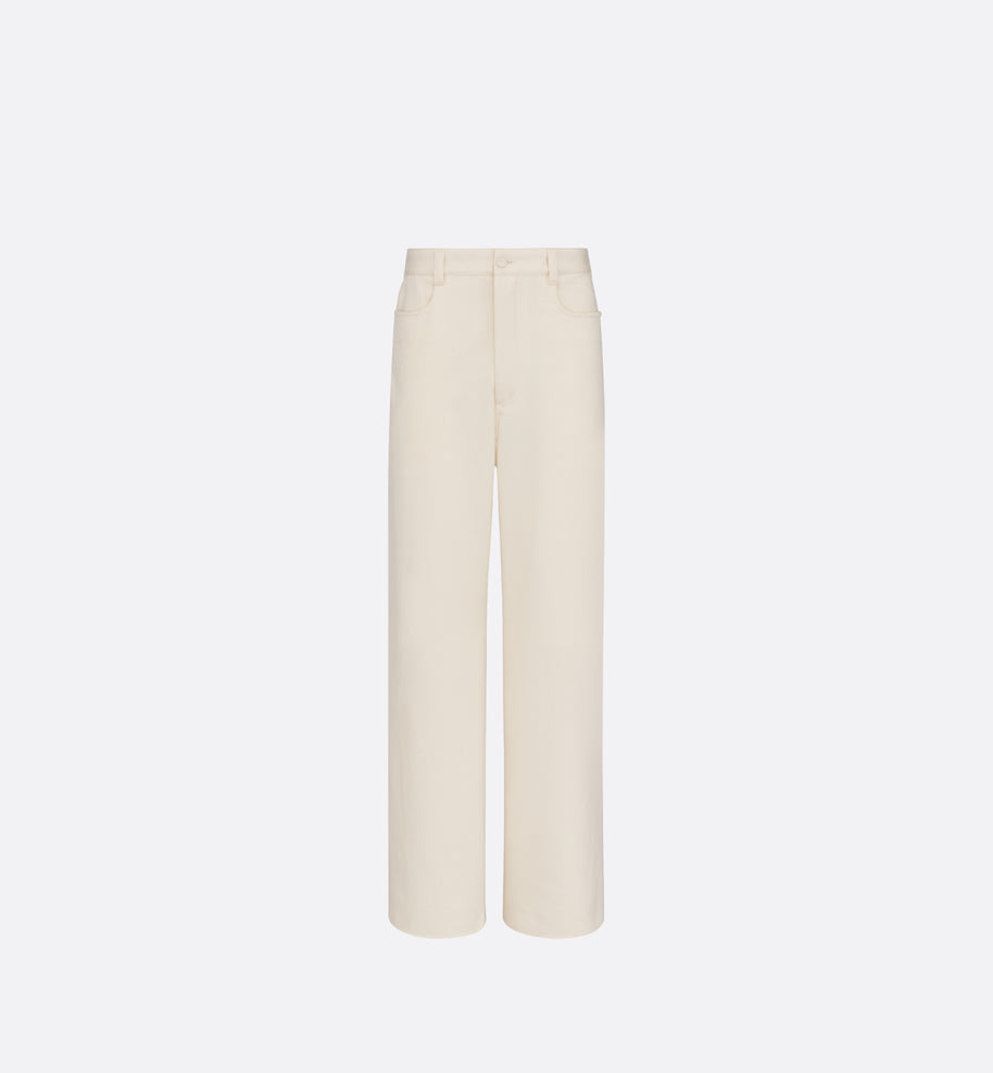Dior Icons Chinos • White Cotton and Cashmere Blend