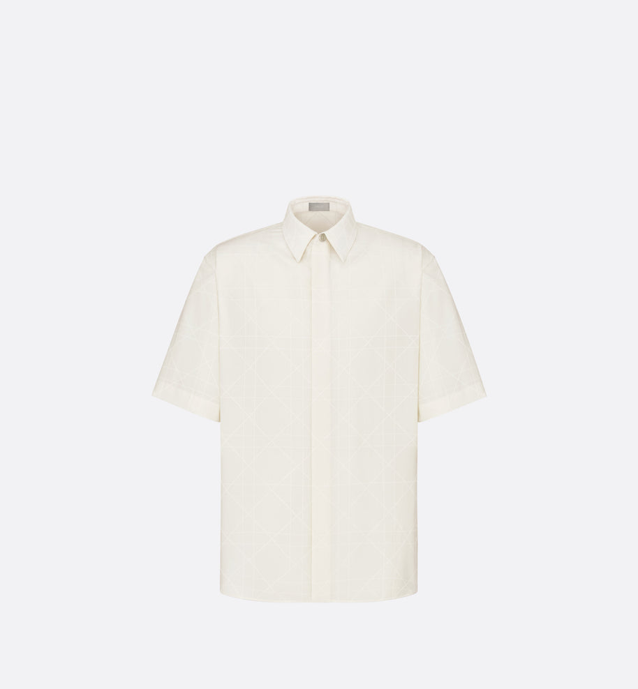 Dior Icons Short-Sleeved Shirt • White Silk Blend