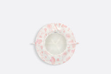 Load image into Gallery viewer, Baby Hat • Ivory Cotton Poplin with Pink Seasonal Floral Motif
