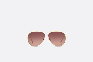 DiorCannage A1U • Gradient Brown-to-Pink Pilot Sunglasses