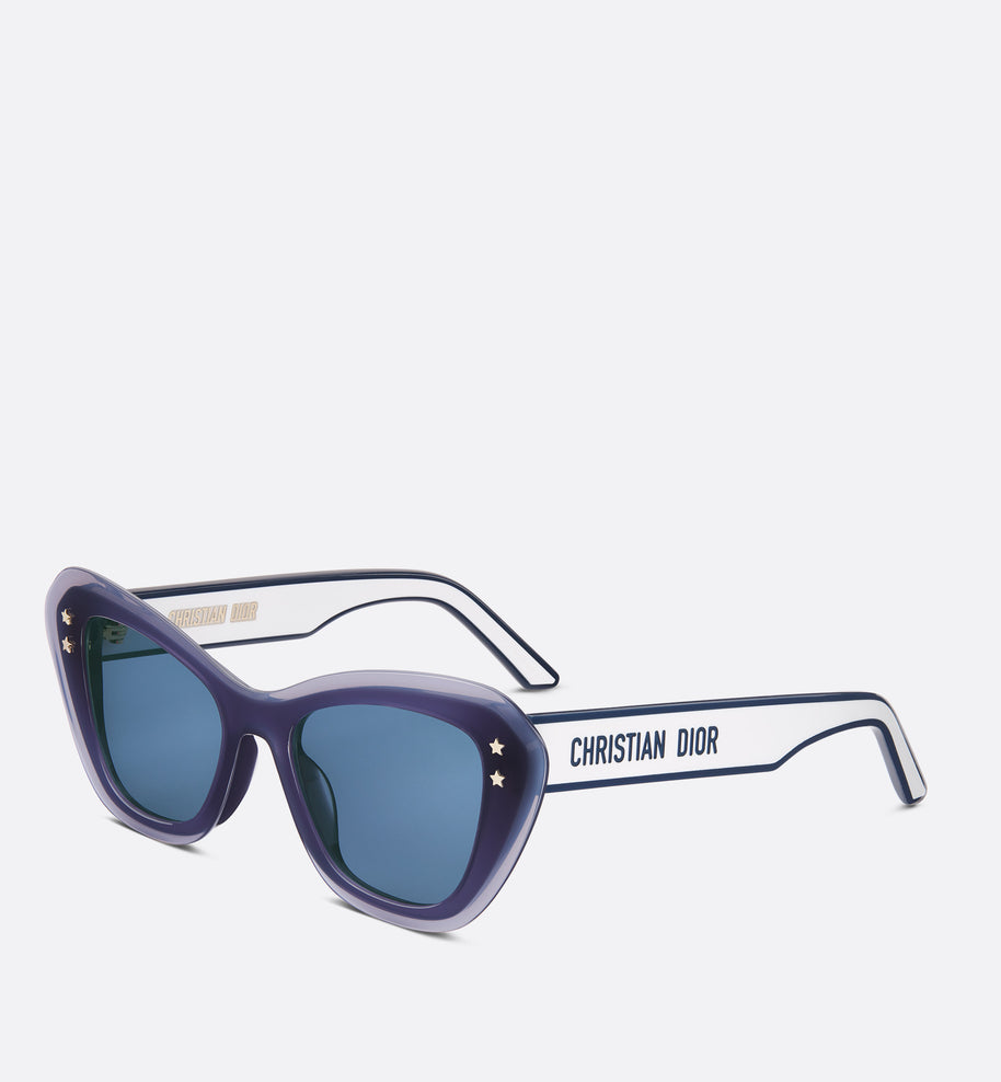 DiorPacific B3U • Transparent Blue Butterfly Sunglasses