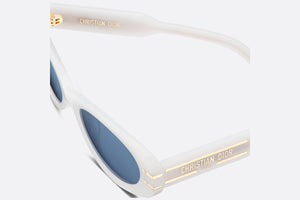 DiorSignature B8U • Milky Ivory Oval Sunglasses