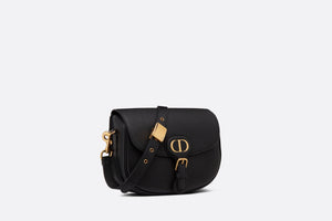 Medium Dior Bobby Bag • Black Grained Calfskin