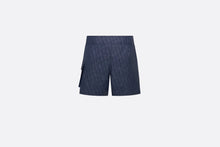 Load image into Gallery viewer, Dior Oblique Swim Shorts • Navy Blue Technical Fabric
