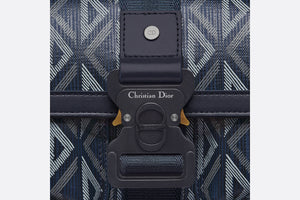 Dior Hit The Road Bag with Strap • Navy Blue CD Diamond Canvas