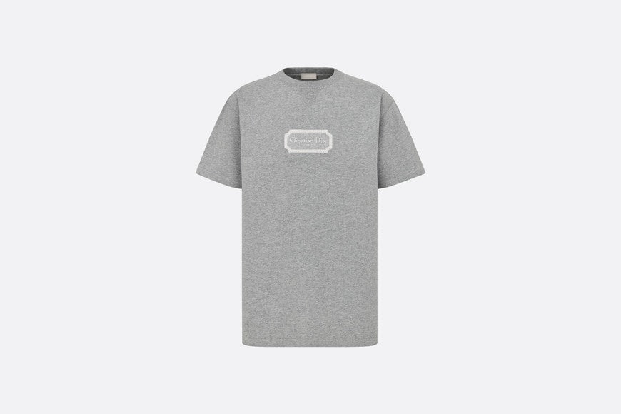 Christian Dior Couture Relaxed-Fit T-Shirt • Gray Organic Cotton Jersey