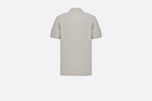 CD Icon Polo Shirt • Gray Cotton Piqué
