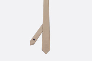 Dior Oblique Tie • Beige Silk