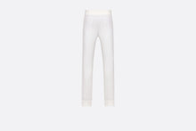 Load image into Gallery viewer, Track Pants • White Cotton Knit and Cashmere
