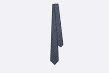 Load image into Gallery viewer, Dior Oblique Pixel Tie • Blue, Navy Blue and White Silk
