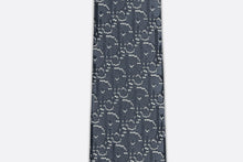 Load image into Gallery viewer, Dior Oblique Pixel Tie • Blue, Navy Blue and White Silk
