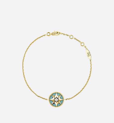 Rose Des Vents Bracelet • Yellow Gold, Diamond and Turquoise