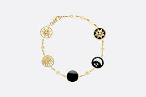 Rose Des Vents and Rose Céleste Bracelet • Yellow and White Gold, Diamond, Mother-of-Pearl and Onyx