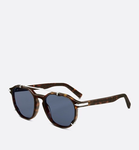 DiorBlackSuit RI • Brown Tortoiseshell-Effect Pantos Sunglasses