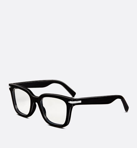 DiorBlackSuit S10I • Black Square Glasses with Blue Light Filter