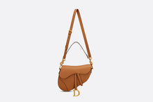 Load image into Gallery viewer, Saddle Bag with Strap • Golden Saddle Grained Calfskin
