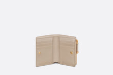 Load image into Gallery viewer, Dior Caro Dahlia Wallet • Sand-Colored Supple Cannage Calfskin
