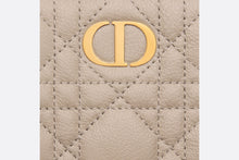 Load image into Gallery viewer, Dior Caro Dahlia Wallet • Sand-Colored Supple Cannage Calfskin
