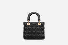 Load image into Gallery viewer, Small Lady Dior Bag • Black Grained Cannage Calfskin
