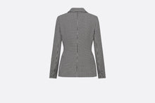 Load image into Gallery viewer, 30 Montaigne Bar Jacket • Black and White Single-Breasted Houndstooth Wool
