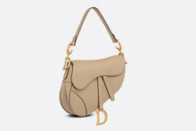 Load image into Gallery viewer, Saddle Bag with Strap • Sand-Colored Grained Calfskin
