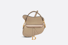 Load image into Gallery viewer, Saddle Bag with Strap • Sand-Colored Grained Calfskin
