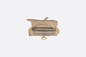 Saddle Bag with Strap • Sand-Colored Grained Calfskin