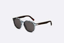Load image into Gallery viewer, DiorBlackSuit RI • Translucent Blue and Brown Tortoiseshell-Effect Pantos Sunglasses

