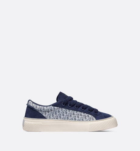 B33 Sneaker • Navy Blue Dior Oblique Jacquard and Suede